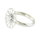 Sterling silver cocktail ring, 'Gerbera' - Pretty Sterling Silver Gerbera Daisy Cocktail Ring