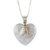 Jade pendant necklace, 'Lilac Heart' - Natural Lavender Jade and Sterling Silver Heart Necklace thumbail