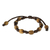 Wood beaded bracelet, 'Beautiful Nature' - Handcrafted Brown Macrame Bracelet with Parota Wood Beads