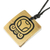 Bamboo pendant necklace, 'Mayan Wisdom' - Bamboo Pendant Necklace with the Mayan Wisdom Glyph (image 2b) thumbail