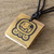 Bamboo pendant necklace, 'Mayan Destiny' - Bamboo Pendant Necklace with the Mayan Destiny Glyph thumbail