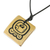 Bamboo pendant necklace, 'Mayan Knowledge' - Bamboo Pendant Necklace with the Mayan Knowledge Glyph (image 2b) thumbail