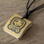 Bamboo pendant necklace, 'Mayan Justice' - Mayan Spiritual Law and Justice Glyph Bamboo Necklace thumbail