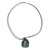 Jade pendant necklace, 'Rune Ansuz' - Hand Crafted Unisex Jade Rune Necklace