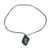 collar con colgante de jade - Collar con colgante Berkana Rune Jade en cordón de algodón