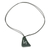 Jade pendant necklace, 'Rune Hagalaz' - Unisex Pendant Necklace with Guatemalan Jade
