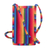 Handytragetasche aus Baumwolle - Mehrfarbige, handgewebte Handy-Umhängetasche aus Baumwolle