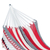 Cotton rope hammock, 'Patriot' (single) - Single All-Cotton Red White and Blue Hammock (image 2c) thumbail
