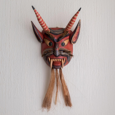 Wood mask, Bearded Devil
