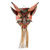 Wood mask, 'Bearded Devil' - Pine Wood And Agave Fiber Red Devil Mask From Guatemala (image 2a) thumbail