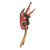 Wood mask, 'Bearded Devil' - Pine Wood and Agave Fiber Red Devil Mask from Guatemala (image 2c) thumbail