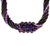 Beaded torsade necklace, 'Purple Rain' - Purple Beaded Torsade Necklace from Guatemala (image 2b) thumbail
