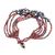 Beaded wristband bracelet, 'Fiesta in Solola' - Multicolored Beaded Multi-Strand Bracelet (image 2b) thumbail