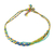 Macrame beaded wristband bracelet, 'Solola Spring' - Spring Colors Cotton Macrame Bracelet with Beads thumbail