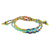 Macrame beaded wristband bracelet, 'Solola Spring' - Spring Colors Cotton Macrame Bracelet with Beads (image 2b) thumbail