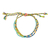 Macrame beaded wristband bracelet, 'Solola Spring' - Spring Colors Cotton Macrame Bracelet with Beads (image 2c) thumbail