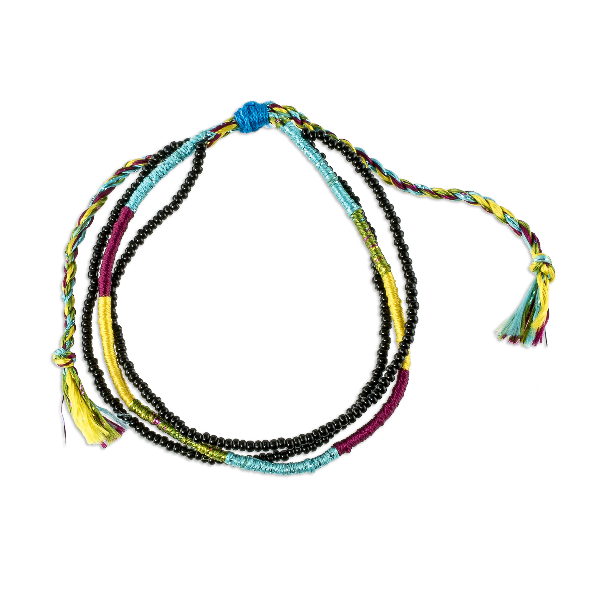 UNICEF Market | Adjustable Multicolored Beaded Wristband Bracelet - Alegria