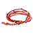 Beaded macrame bracelet, 'Flowers of Solola' - Colorful Macrame Bracelet with Glass Beads (image 2c) thumbail