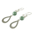 Jade dangle earrings, 'Subtlety in Light Green' - Light Green Jade and Sterling Silver Dangle Earrings (image 2c) thumbail