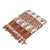 Rayon ikat scarf, 'Silhouette in Burnt Sienna' - Hand Woven Ikat Pattern Burnt Sienna Scarf (image 2c) thumbail