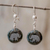 Jade dangle earrings, 'Love of Nature - Elephant' - Sterling Silver and Jade Elephant Dangle Earrings (image 2) thumbail