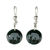 Jade dangle earrings, 'Love of Nature - Elephant' - Sterling Silver and Jade Elephant Dangle Earrings thumbail