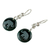 Jade dangle earrings, 'Love of Nature - Elephant' - Sterling Silver and Jade Elephant Dangle Earrings (image 2d) thumbail
