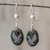 Jade dangle earrings, 'Nature of God - Eagle' - Sterling Silver and Jade Eagle Dangle Earrings (image 2) thumbail