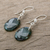 Jade dangle earrings, 'Nature of God - Eagle' - Sterling Silver and Jade Eagle Dangle Earrings (image 2b) thumbail