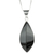 Jade pendant necklace, 'Ridge in Black' - Black Jade Pendant Necklace (image 2c) thumbail