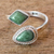 Jade wrap ring, 'Odds and Ends' - Handmade Jade Wrap Ring from Guatemala (image 2) thumbail