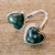 Jade wrap ring, 'When Two Hearts Meet' - Heart-Shaped Jade Wrap Ring (image 2) thumbail