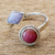 Jade and rhodonite wrap ring, 'Chance Encounter' - Rhodonite and Lilac Jade Wrap Ring (image 2) thumbail