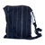 Cotton shoulder bag, 'San Antonio Blues' - Hand Loomed Blue Cotton Shoulder Bag