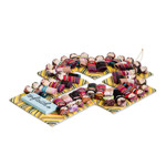 Cotton worry doll cross, 'Keep the Faith' - Handmade Guatemalan Worry Doll Cross for Wall Display