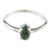 Jade solitaire ring, 'Natural Illusion' - Dark Green Jade Solitaire Ring thumbail