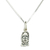 Collar colgante de plata esterlina - Collar con colgante de glifo de cosecha maya de plata esterlina
