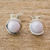 Jade stud earrings, 'Lilac Magic Silhouette' - Lilac Jade Stud Earrings from Guatemala (image 2) thumbail