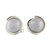 Jade stud earrings, 'Lilac Magic Silhouette' - Lilac Jade Stud Earrings from Guatemala