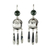 Jade dangle earrings, 'The Road' - Nahual Themed Jade Dangle Earrings thumbail