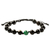 Onyx and malachite unity bracelet, 'Together in Strength' - Onyx & Green Malachite Unity Bracelet from Guatemala