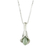 Jade pendant necklace, 'Mixco Lily in Light Green' - Lily Shaped Pendant Necklace with Light Green Jade thumbail