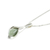 Jade pendant necklace, 'Mixco Lily in Light Green' - Lily Shaped Pendant Necklace with Light Green Jade (image 2c) thumbail