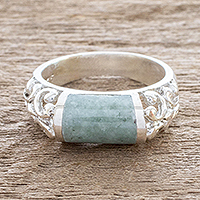 Featured review for Jade band ring, Sweet Maya in Light Green