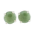 Jade stud earrings, 'Maya Sweets in Green' - Green Guatemalan Jade Stud Earrings thumbail