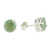 Jade stud earrings, 'Maya Sweets in Green' - Green Guatemalan Jade Stud Earrings (image 2d) thumbail
