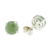 Jade stud earrings, 'Maya Sweets in Green' - Green Guatemalan Jade Stud Earrings (image 2e) thumbail