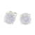 Jade stud earrings, 'Maya Sweets in Lilac' - Small Lilac Jade and Sterling Silver Stud Earrings thumbail