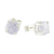 Jade stud earrings, 'Maya Sweets in Lilac' - Small Lilac Jade and Sterling Silver Stud Earrings (image 2d) thumbail