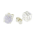 Jade stud earrings, 'Maya Sweets in Lilac' - Small Lilac Jade and Sterling Silver Stud Earrings (image 2e) thumbail